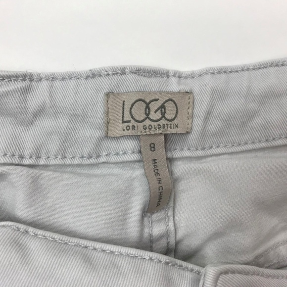 LOGO Lori‎ Goldstein Fly Front 5 Pocket Crop Jeans - Picture 5 of 7